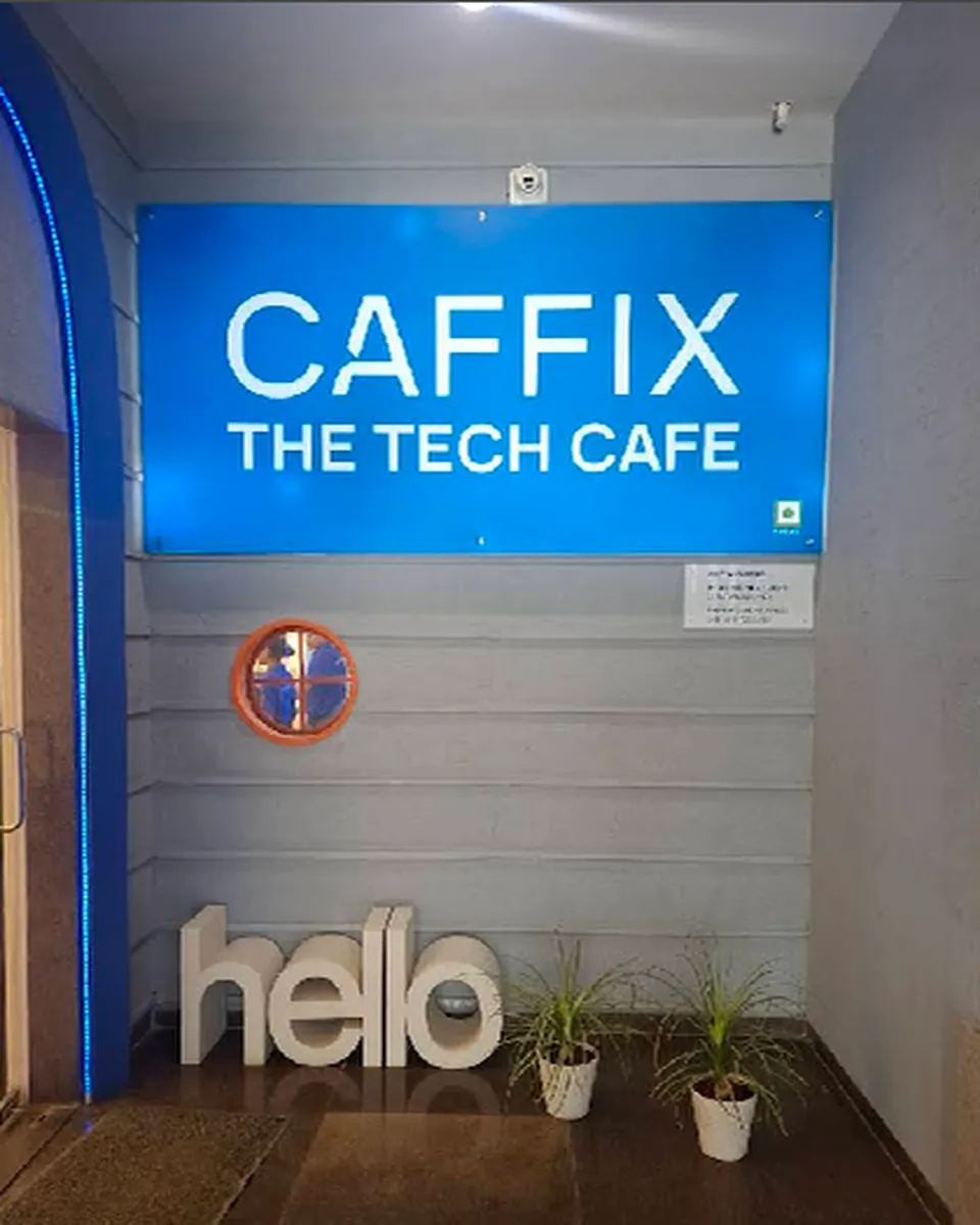 The Caffix — The Tech Cafe signage