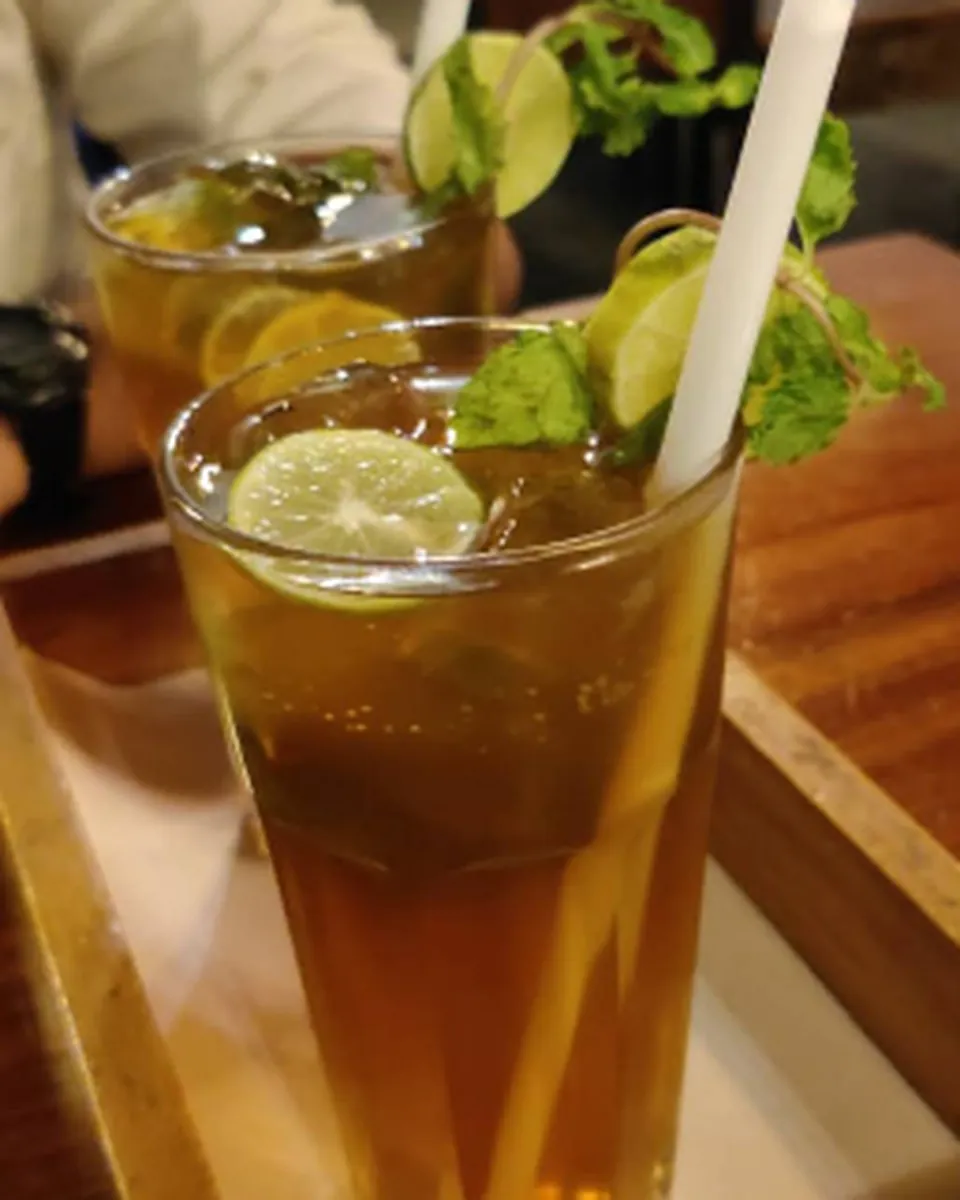 Iced beverage at Caffix