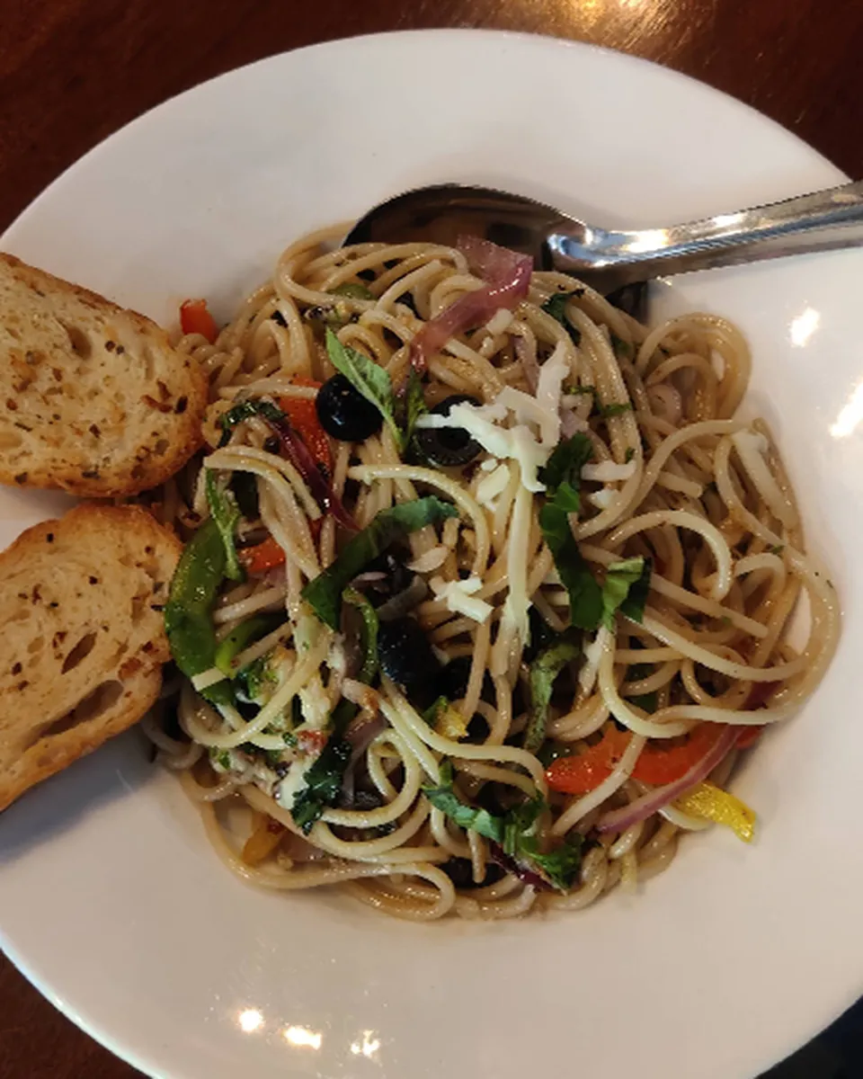 Plated food at Caffix