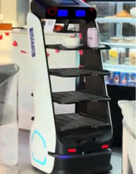Caffix's serving robot in action
